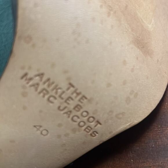 MARC JACOBS THE ANKLE GREEN BOOTS SIZE 40 - Picture 7 of 11